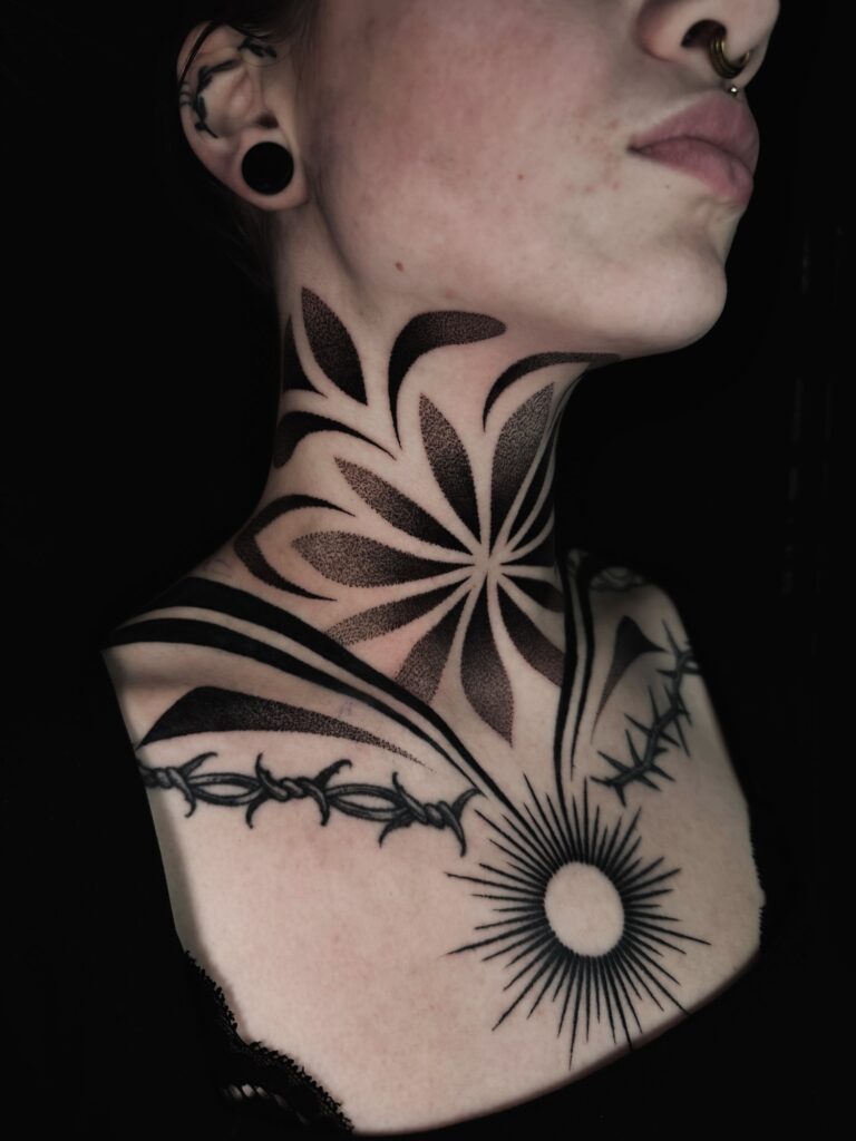 Fineline-Tattoo von Blackout Ink