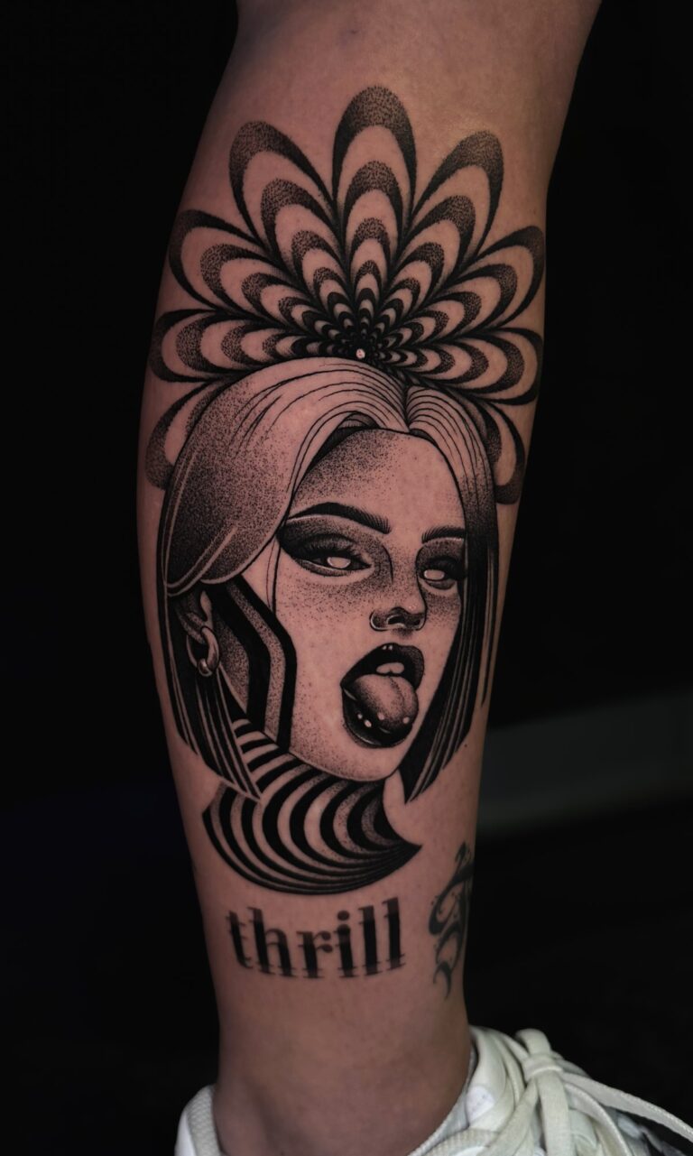 Fineline-Tattoo von Blackout Ink