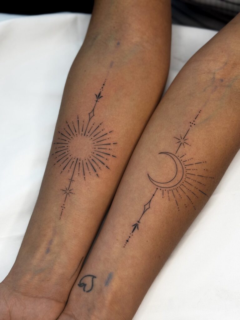Fineline-Tattoo von Blackout Ink