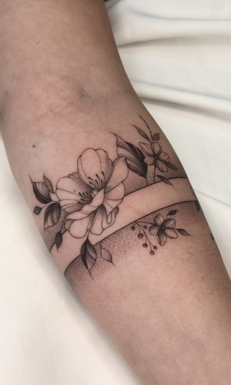 Fineline-Tattoo von Blackout Ink