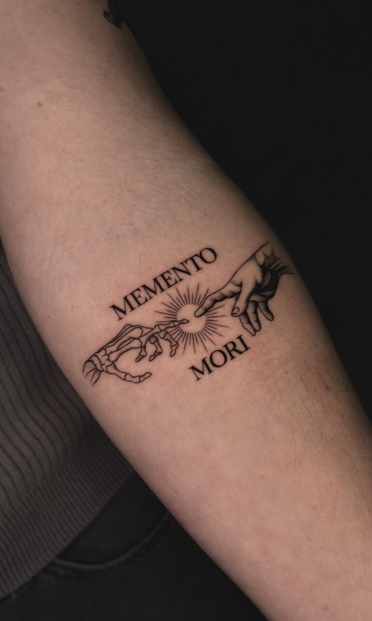 Fineline-Tattoo von Blackout Ink