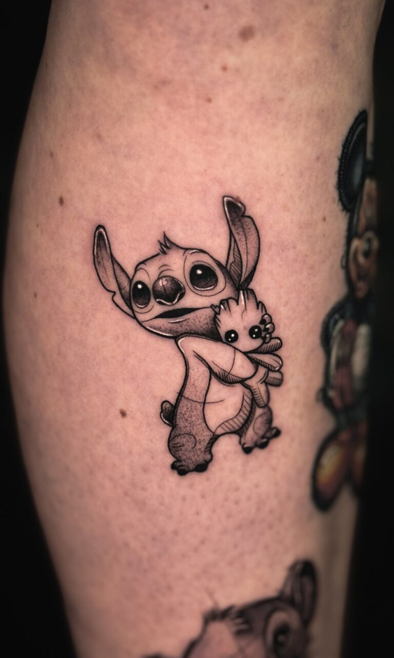 Fineline-Tattoo von Blackout Ink