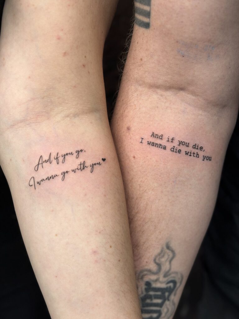 Fineline-Tattoo von Blackout Ink
