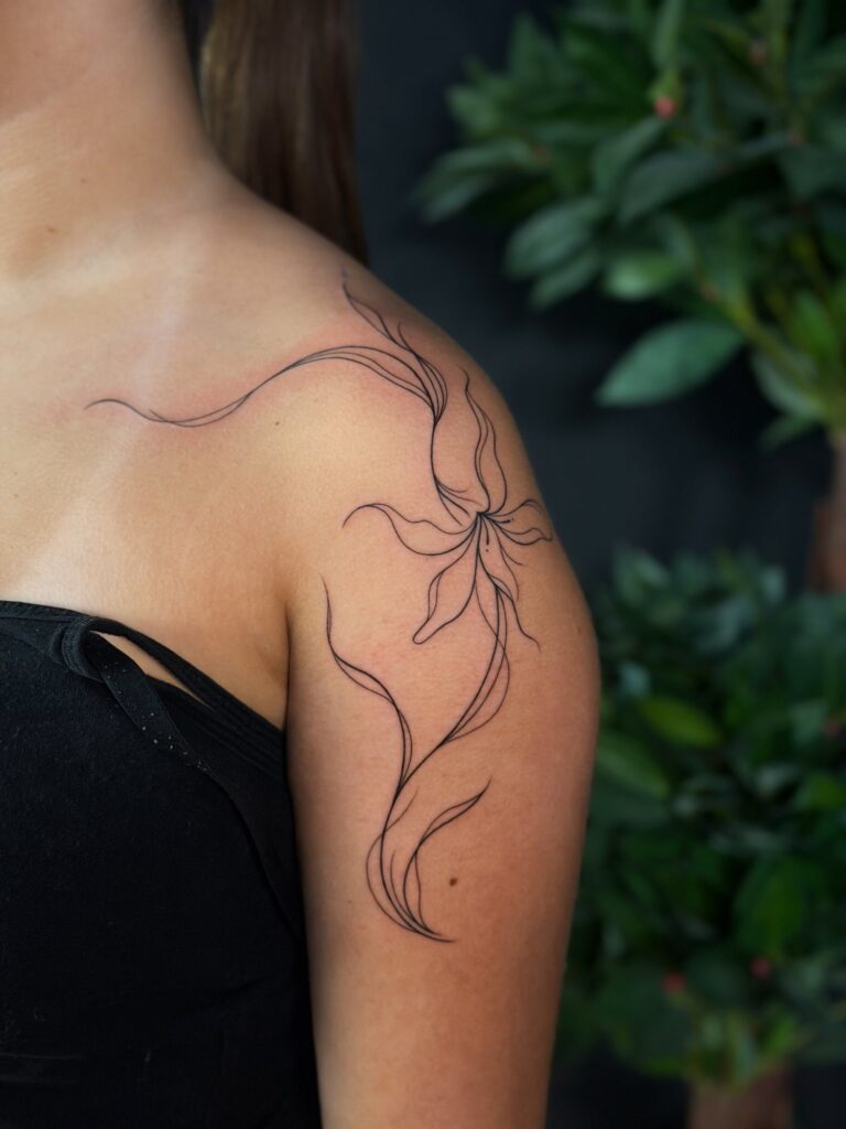 Fineline-Tattoo von Blackout Ink