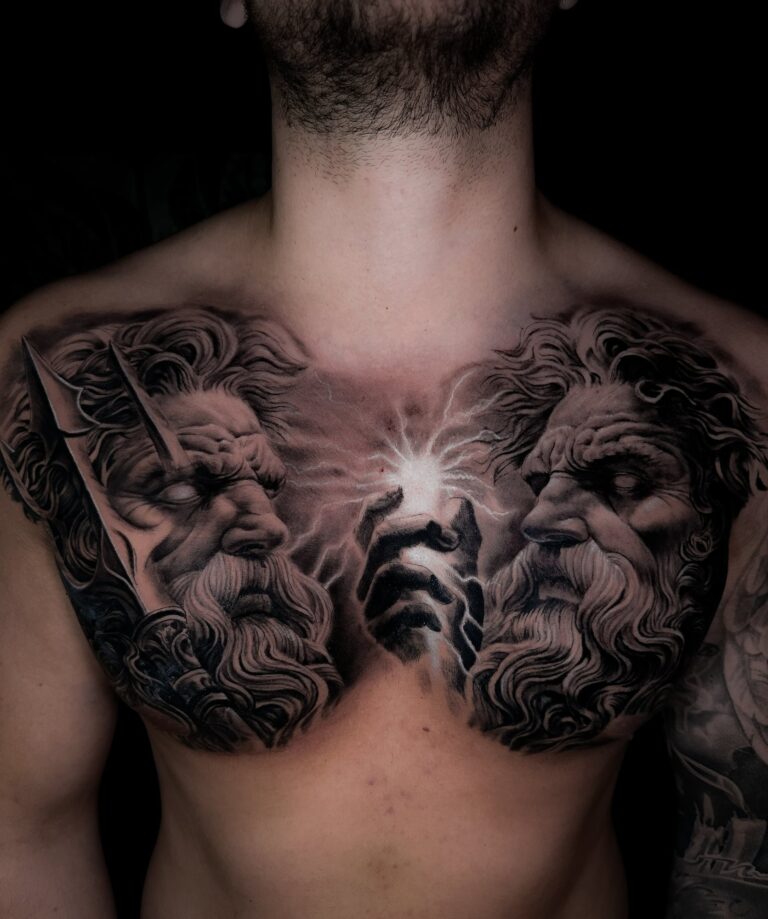 Realistisches Tattoo von Blackout Ink